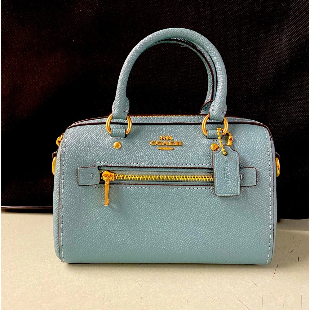 AUTHENTIC COACH MINI ROWAN LEATHER CROSSBODY IN NEAR MINT CONDITION!